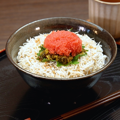 明太高菜しらす丼